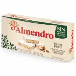 Turrón duro sin azúcar añadido El Almendro 200 g.