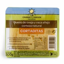 Queso de Mezcla Añejo Calidad y Origen Carrefour cuña cortada de 200 g