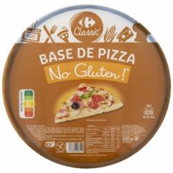 Base de pizza Classic' Carrefour sin gluten pack de 2 bases de 200 g.