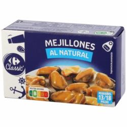 Mejillón al natural 13/18 Classic Carrefour 69 g.