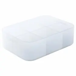 Caja con Separadores de Plástico CARREFOUR HOME Pratik A6 - Transparente