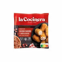 Croquetas de cocido casero y jamón serrano La Cocinera 500 g.