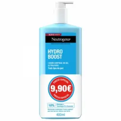 Loción en gel ultraligera para todo tipo de piel Hydro Boost Neutrogena 400 ml.