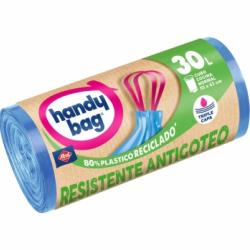 Bolsas de Basura Antigoteo 80% Plástico Reciclado HANDY BAG 30l 15 ud