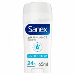Desodorante stick dermo protector 24h pH Balance Sanex 65 ml.