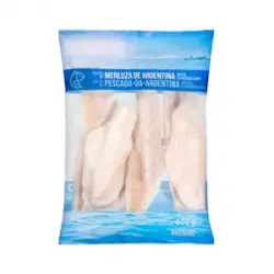 Filetes de merluza Argentina sin piel Hacendado ultracongelados Paquete  kg