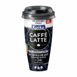 Café latte sin azúcares añadidos Kaiku sin gluten sin lactosa 230 ml.