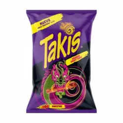 Rollitos de maíz sabor dragon sweet chili Takis 140 g.