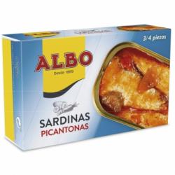 Sardinas picantonas Albo 120 g.