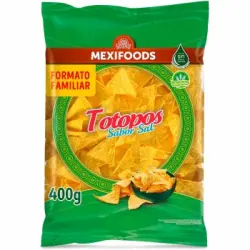 Nachos Totopos Mexifoods sin gluten 400 g.