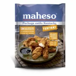 Porciones de pechuga de gallina marinada al estilo teriyaki Maheso 250 g.