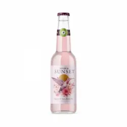 Vino frizzante rosado ecológico Sunset Peñascal 33 cl.