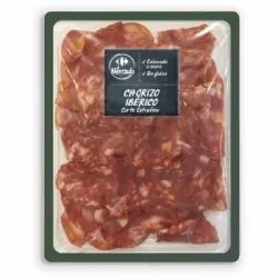 Chorizo Ibérico en lonchas extrafinas Carrefour El Mercado sin gluten 100 g