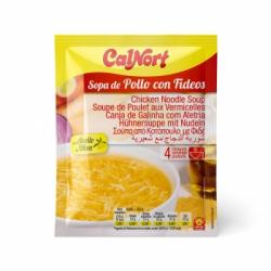 Sopa de pollo con fideos Calnort 66 g.
