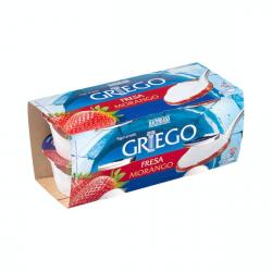 Yogur griego con fresa Hacendado 4 ud. X 0.125 kg