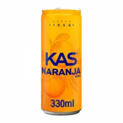 Kas Zero de naranja sin azúcar lata 33 cl.