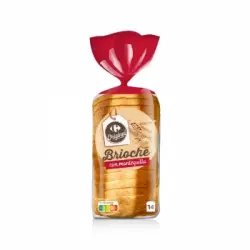 Pan brioche con mantequilla Carrefour 450 g.