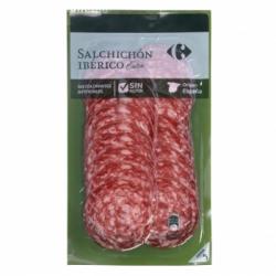 Salchichón Ibérico extra en lonchas Carrefour sin gluten 100 g.