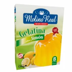 Preparado para gelatina sabor a limón Molino Real sin gluten 170 g.