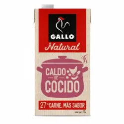 Caldo natural de cocido Gallo sin gluten y sin lactosa brik 1 l.