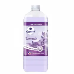 Suavizante concentrado lavanda Essential Carrefour 80 lavados.