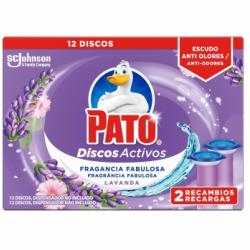 Discos activos inodoros aroma lavanda recambio Pato 2 ud.
