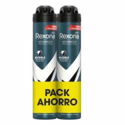 Desodorante en spray antitranspirante Invisible Black & White 72h Advanced Protection Rexona pack de 2 unidades de 200 ml.