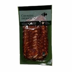 Chorizo Ibérico extra en lonchas Carrefour sin gluten 100 g.
