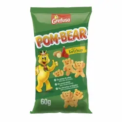 Snack de patata sabor ketchup Pom-bear Grefusa 60 g.