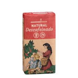 Café molido descafeinado natural Hacendado Paquete 0.25 kg