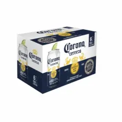 Cerveza Corona pack de 6 latas de 33 cl.