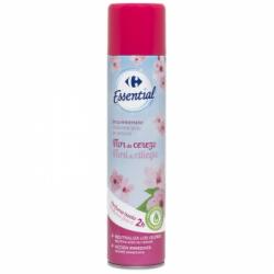 Ambientador aerosol de flor de cerezo Carrefour Essential 300 ml.