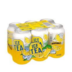 Refresco ice tea sabor limón Hacendado 6 latas X 330 ml