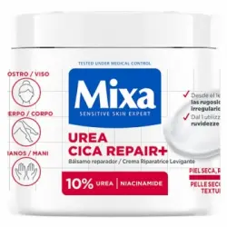 Bálsamo reparador urea cica repair+ para piel seca, rugosa e irregular Mixa 400 ml.