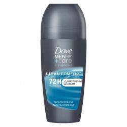 Desodorante roll-on antitranspirante clean comfort 72h Advanced Care Dove Men 50 ml.