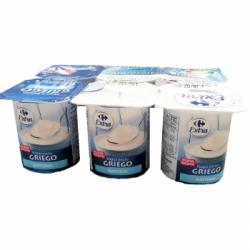 Yogur griego natural Carrefour Extra pack de 6 unidades de 125 g.