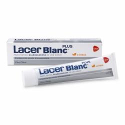 Dentífrico de uso diario fórmula de acción blanqueadora con flúor sin alcohol sabor citrus Lacer Blanc 125 ml.