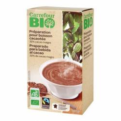Preparado para bebida de cacao ecológico Carrefour Bio 500 g.