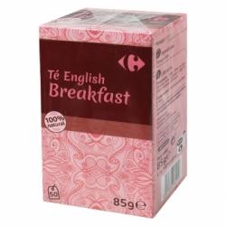 Té English Breakfast en bolsitas Carrefour 50 ud.
