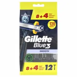 Maquinilla desechable para hombre smooth Blue3 Gillette 8 ud.