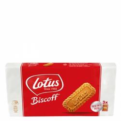 Galletas caramelizadas Biscoff Lotus pack de 3 unidades de 125 g.