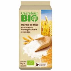 Harina de trigo ecológica Carrefour Bio 1 kg.