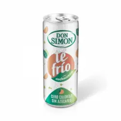 Don simón té frío sabor melocotón sin calorías cero calorías lata 33 cl.