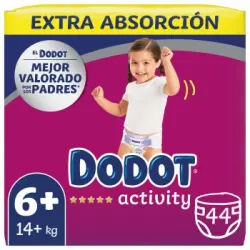 Pañales Dodot Activity T6 (14+ Kg) 44 ud.