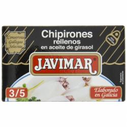 Chipirones rellenos en aceite de girasol Javimar 72 g.