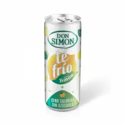 Don Simón té frío sabor limón sin calorías cero calorías lata 33 cl.