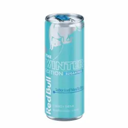 Red Bull Winter Edition sabor iced vanilla berry sin azúcar lata 25 cl.