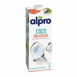 Bebida de coco sin azúcar Alpro sin gluten sin lactosa brik 1 l.