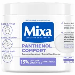 Crema restauradora panthenol comfort para piel con tendencia atópica Mixa 400 ml.