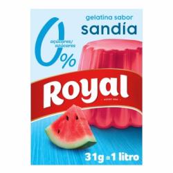 Gelatina sabor sandía sin azúcar Royal 31 g.